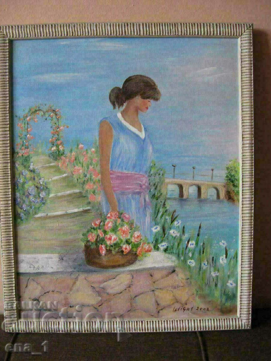 Signed author's painting from 2002 - oil on canvas