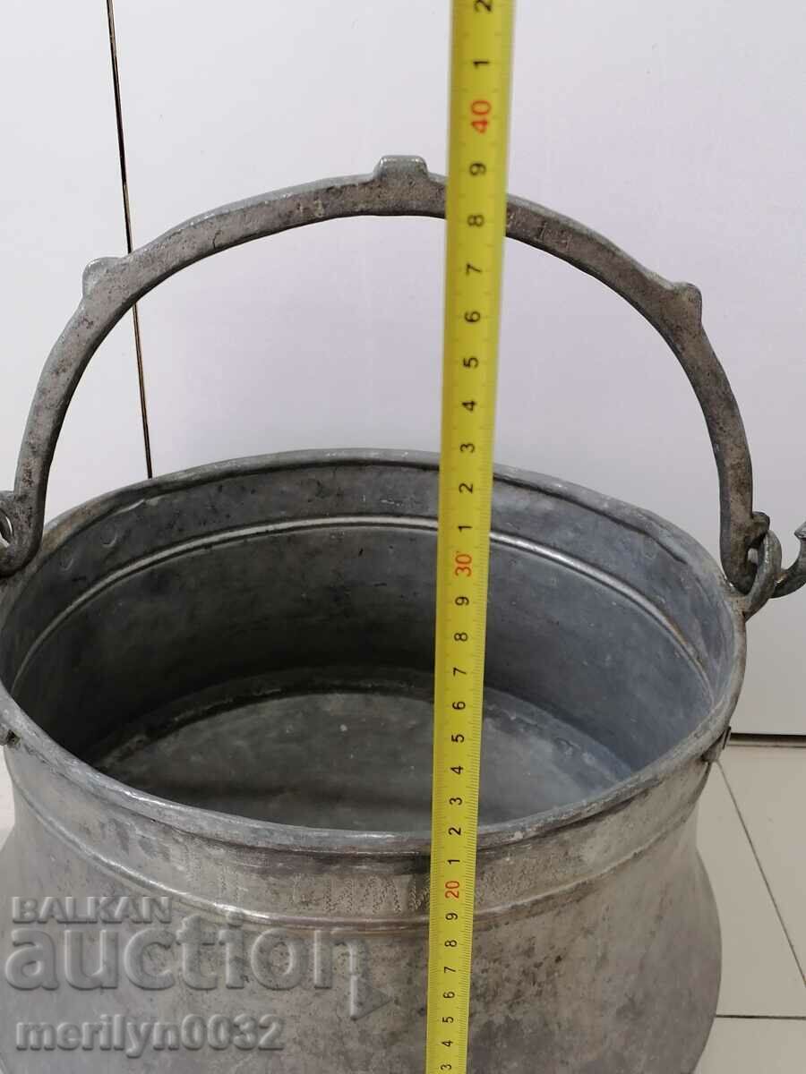 Delivery of Tinned Burner Boiler Baker Copper Pot with a Dating Inscription Delivery of Tinned Burner Boiler Baker Copper Pot with a Dating Inscription