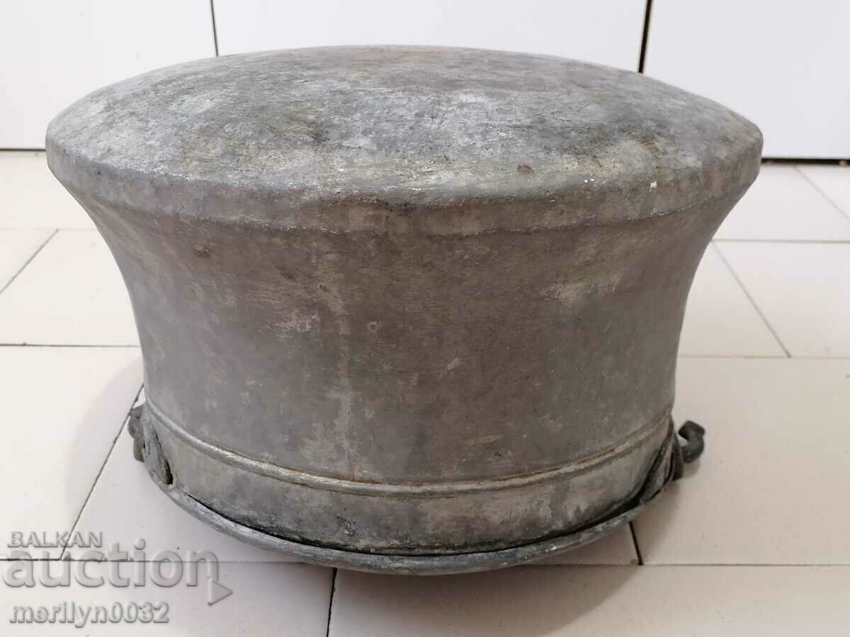 Recipient de cupru, cazan de cupru cositorit, vas de cupru cu inscripție de donație - 7