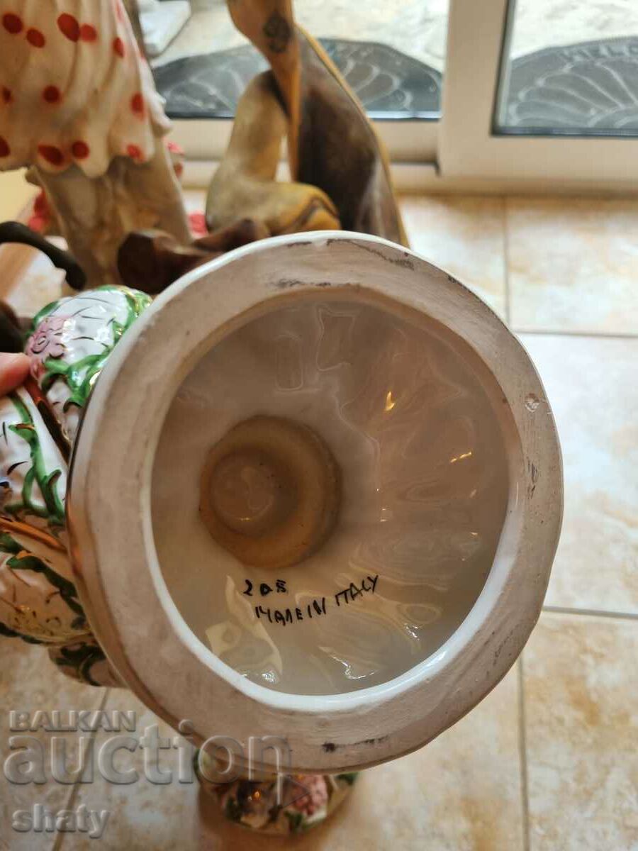Παλιό πορσελάνινο πιάτο. Ιταλικό βάζο - 7 Παλιό πορσελάνινο πιάτο. Ιταλικό βάζο - 7