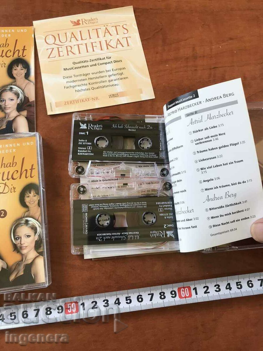 CASSETTE CASSETTE AUDIO CASSETTE ALBUM -5 PCS. - 6 CASSETTE CASSETTE AUDIO CASSETTE ALBUM -5 PCS. - 6