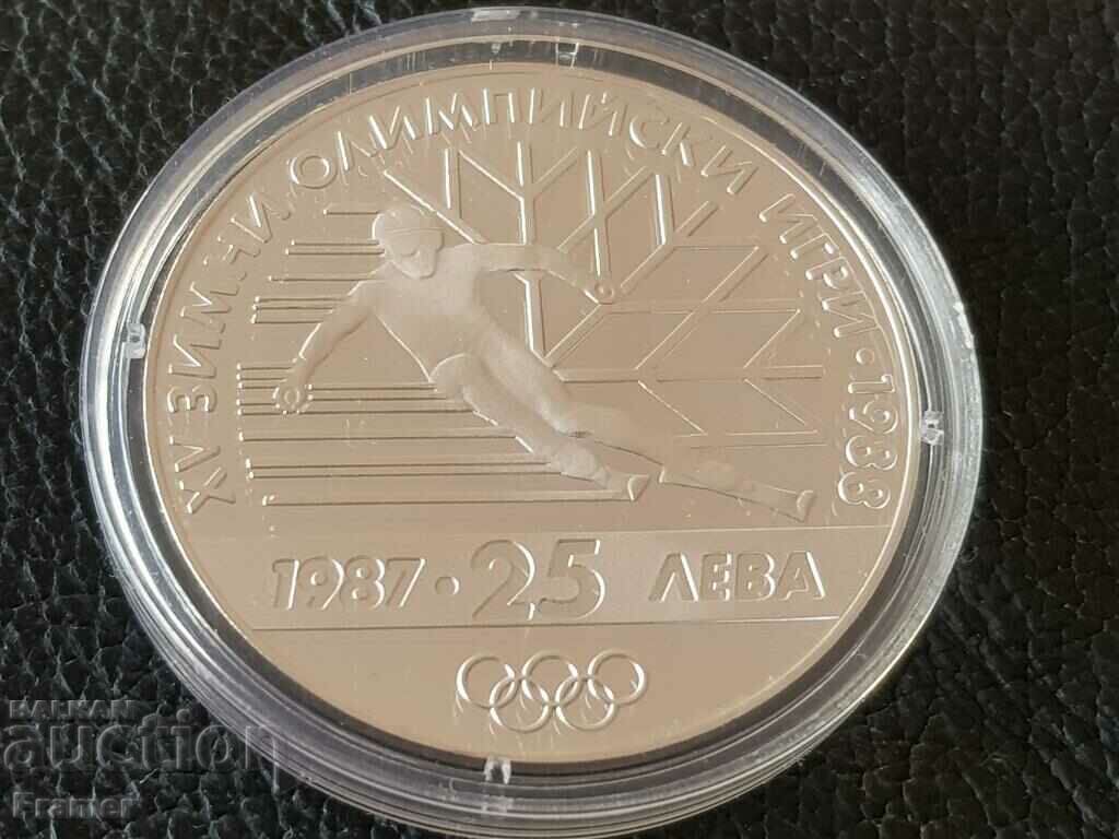 25 BGN, 1987 XV Jocurile Olimpice de iarnă de la Calgary 1988