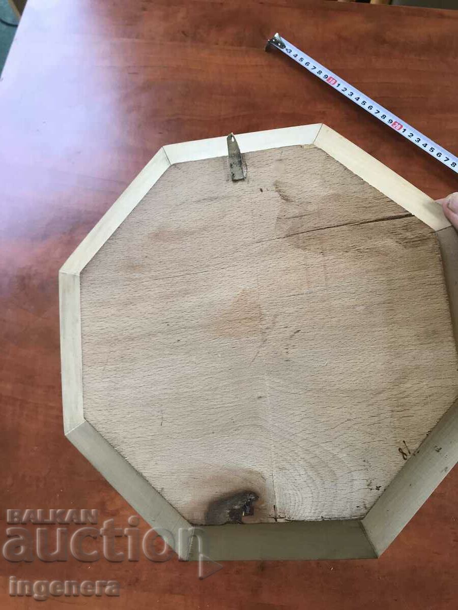 PANEL PLATE WOOD PYROGRAPH COLOR DRAWINGS ETHNIC - 6 PANEL PLATE WOOD PYROGRAPH COLOR DRAWINGS ETHNIC - 6