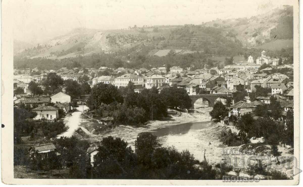 Old card - Troyan, General view