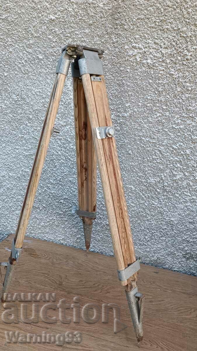 Old wooden theodolite tripod - 6 Old wooden theodolite tripod - 6