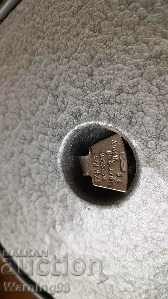 Μεταλλικό Πολωνικό φωτιστικό γραφείου #19 - τραπέζι - Αντίκα - 6