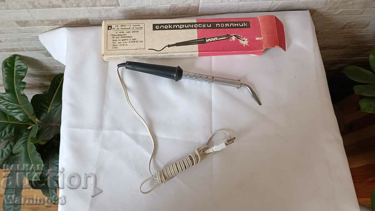 Electric soldering iron from social - 40W - Bulgarian - SD "MPBU" with price 25.00 BGN | € 12.78