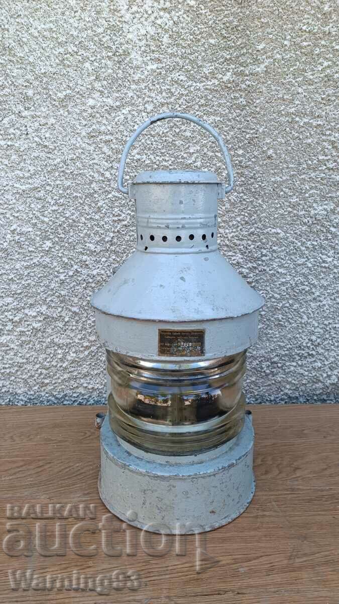 Large old oil ship lantern - Made in Poland - 1960