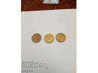 COINS - GERMANY 1971,88,91 - 3 pcs. - BGN 0.5