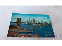 Καρτ ποστάλ Νέα Υόρκη Η γέφυρα του Μπρούκλιν
