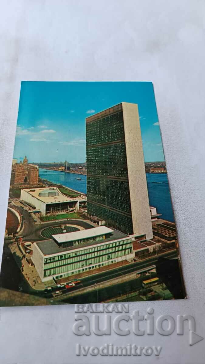 New York City United Nations 1968 postcard