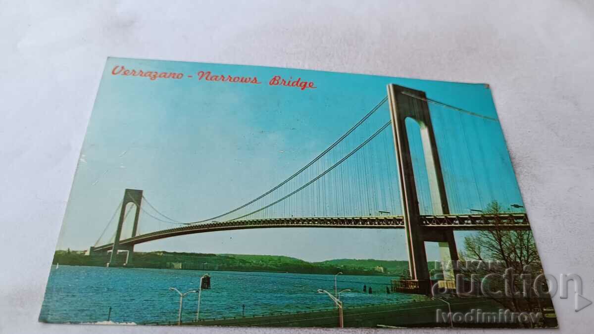 Пощенска картичка New York City Verrazano-Narrows Bridge