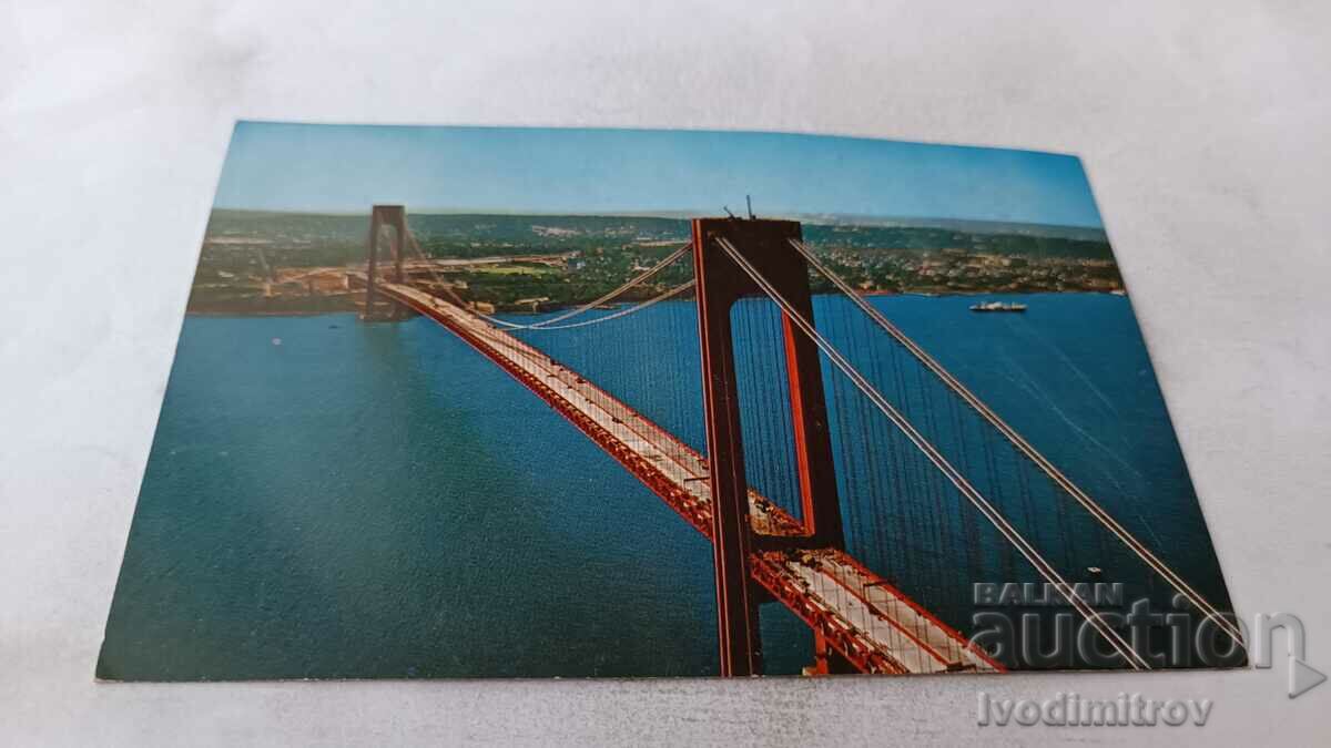 New York City Verrazano-Narrows Bridge Postcard