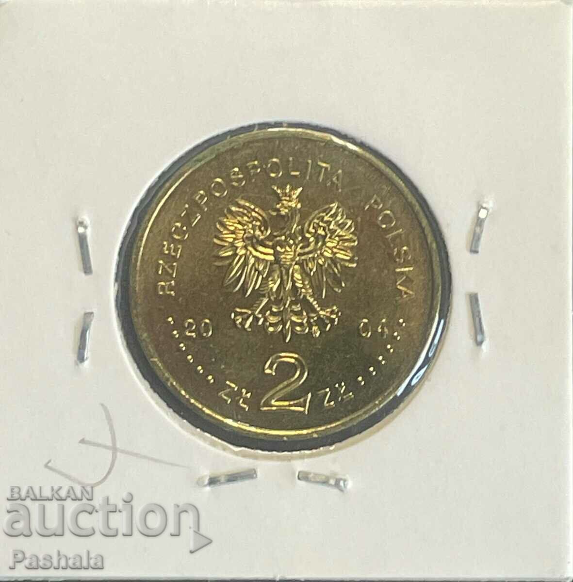 Poland 2 zlotys 2004 with price 4.00 BGN | € 2.05