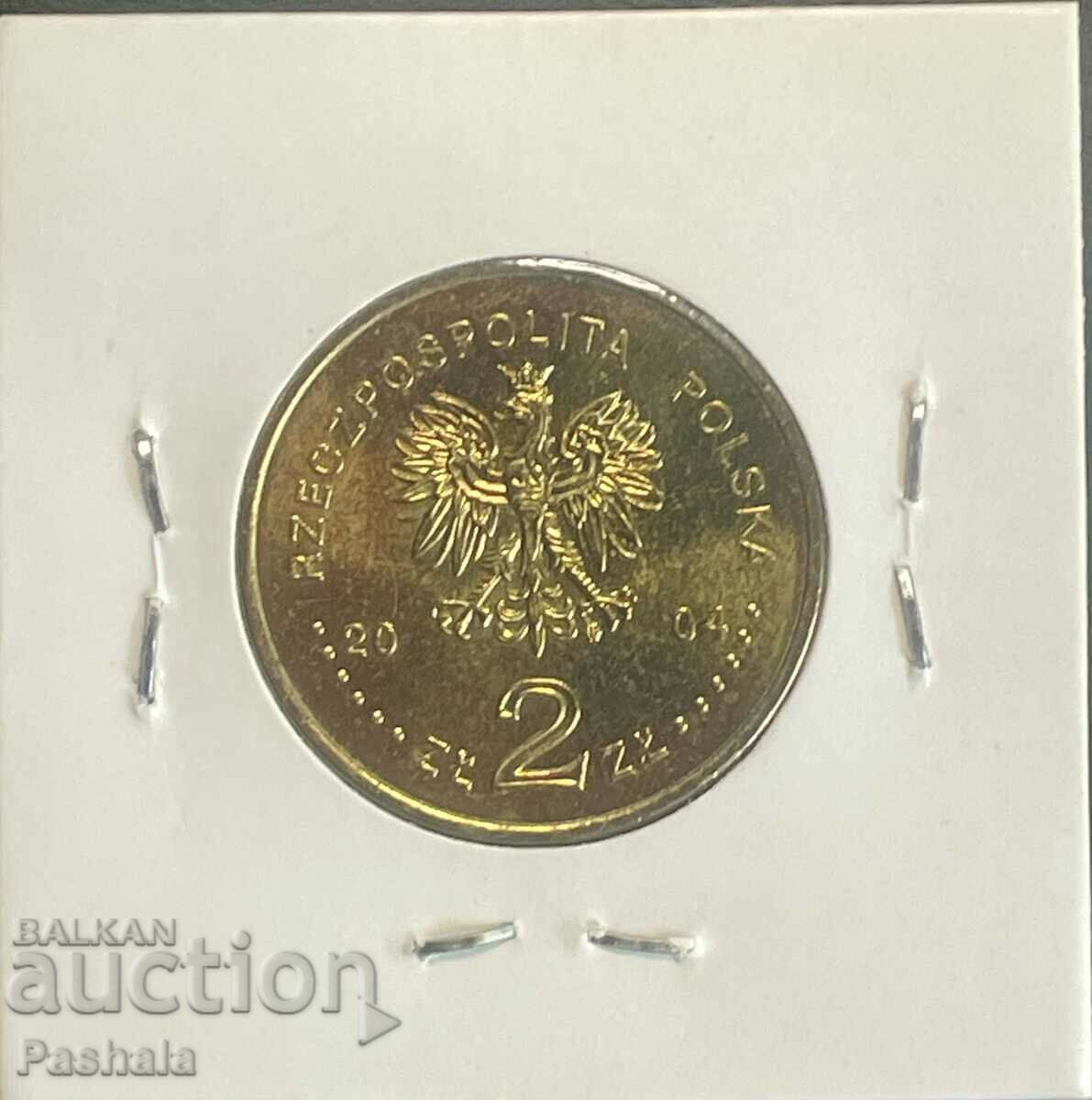 Poland 2 zlotys 2004 with price 4.00 BGN | € 2.05