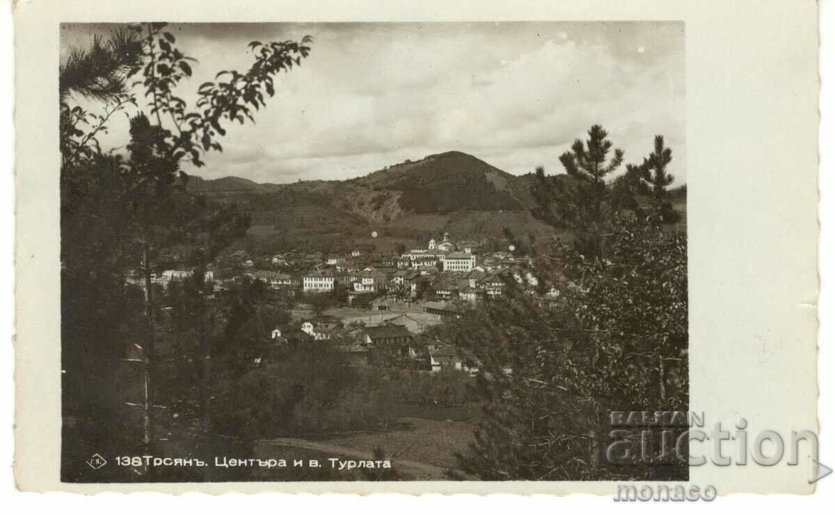 Παλιά κάρτα - Troyan, Κέντρο και λόφος Turlata
