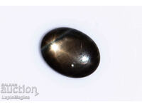 Black Star Sapphire 1.32ct 6-ray star oval cabochon