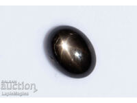 Black Star Sapphire 1.35ct 6-ray star oval cabochon