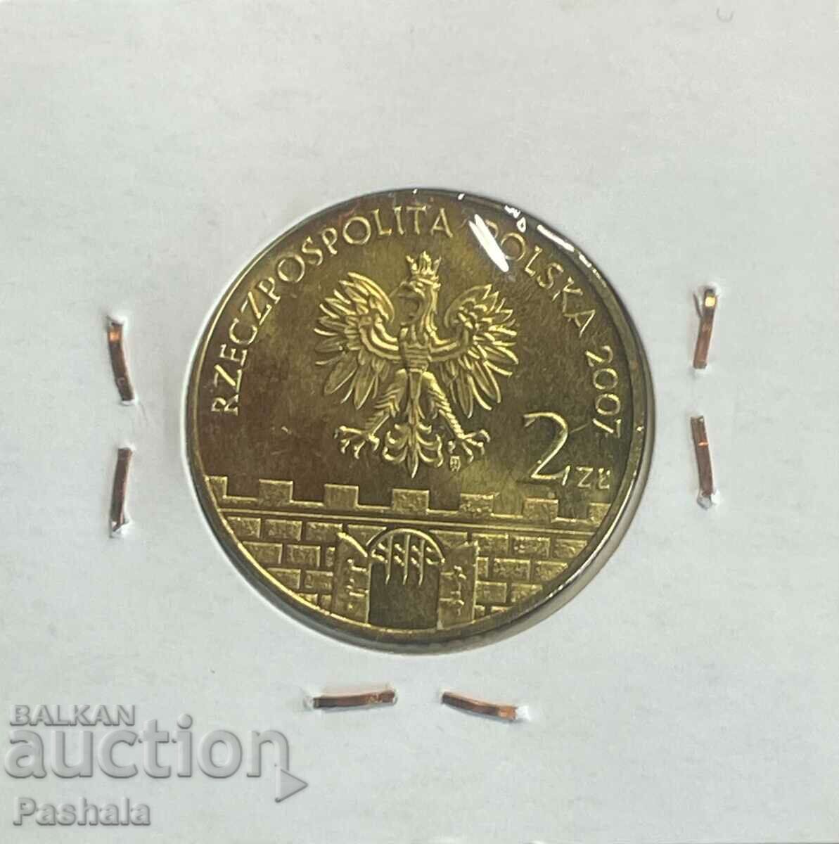 Poland 2 zloty 2007 with price 6.00 BGN | € 3.07