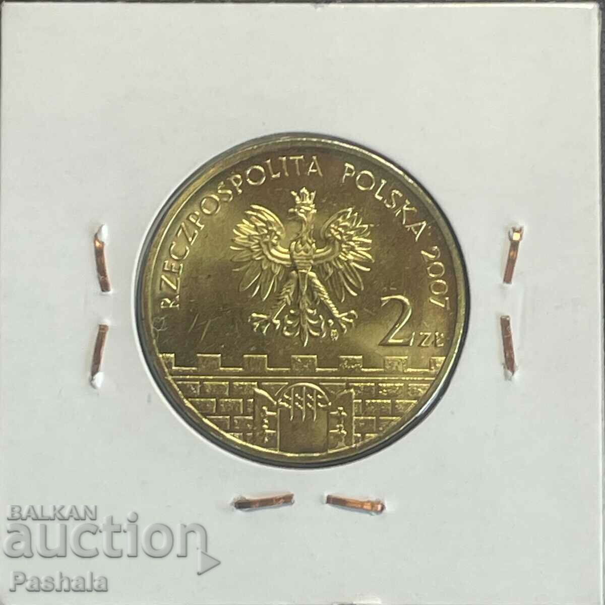 Poland 2 zloty 2007 with price 6.00 BGN | € 3.07