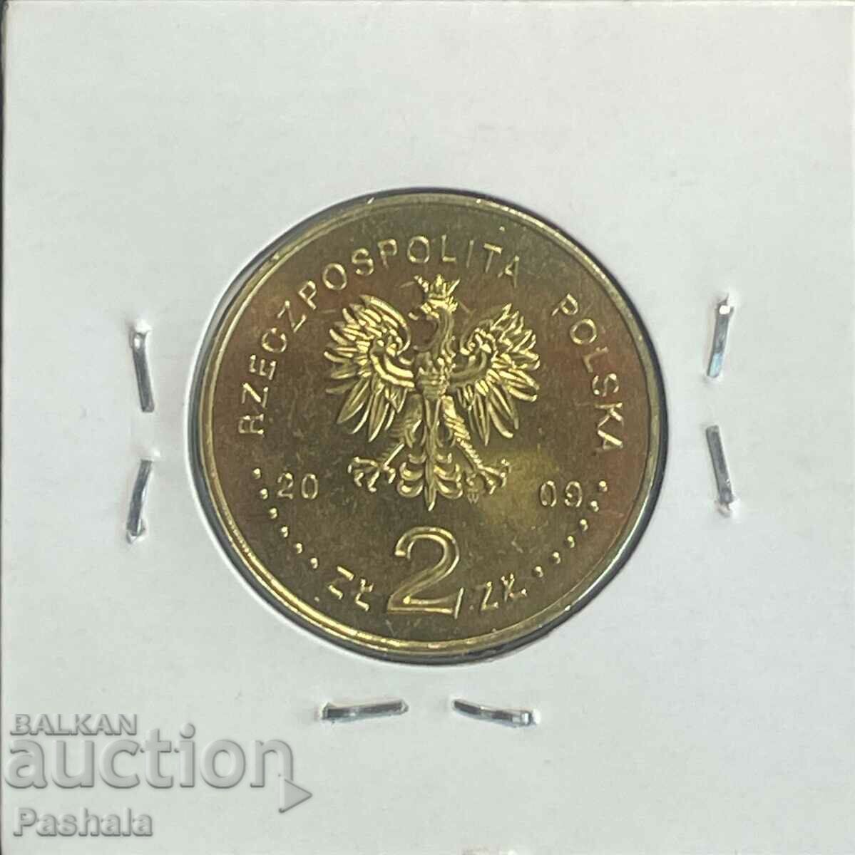 Πολωνία 2 ζλότι 2009 με τιμή 4.00 BGN | € 2.05 Πολωνία 2 ζλότι 2009 με τιμή 4.00 BGN | € 2.05