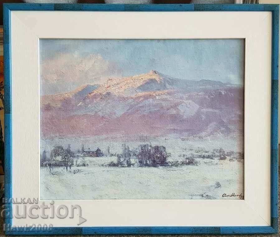 Atanas Mihov 1879 - 1975 REPRODUCTION Vitosha in winter