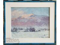 Atanas Mihov 1879 - 1975 REPRODUCERE Vitosha iarna