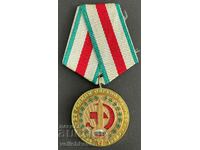 35104 Bulgaria medal 25 years Bodies of the Ministry of the Interior 1944-1969.