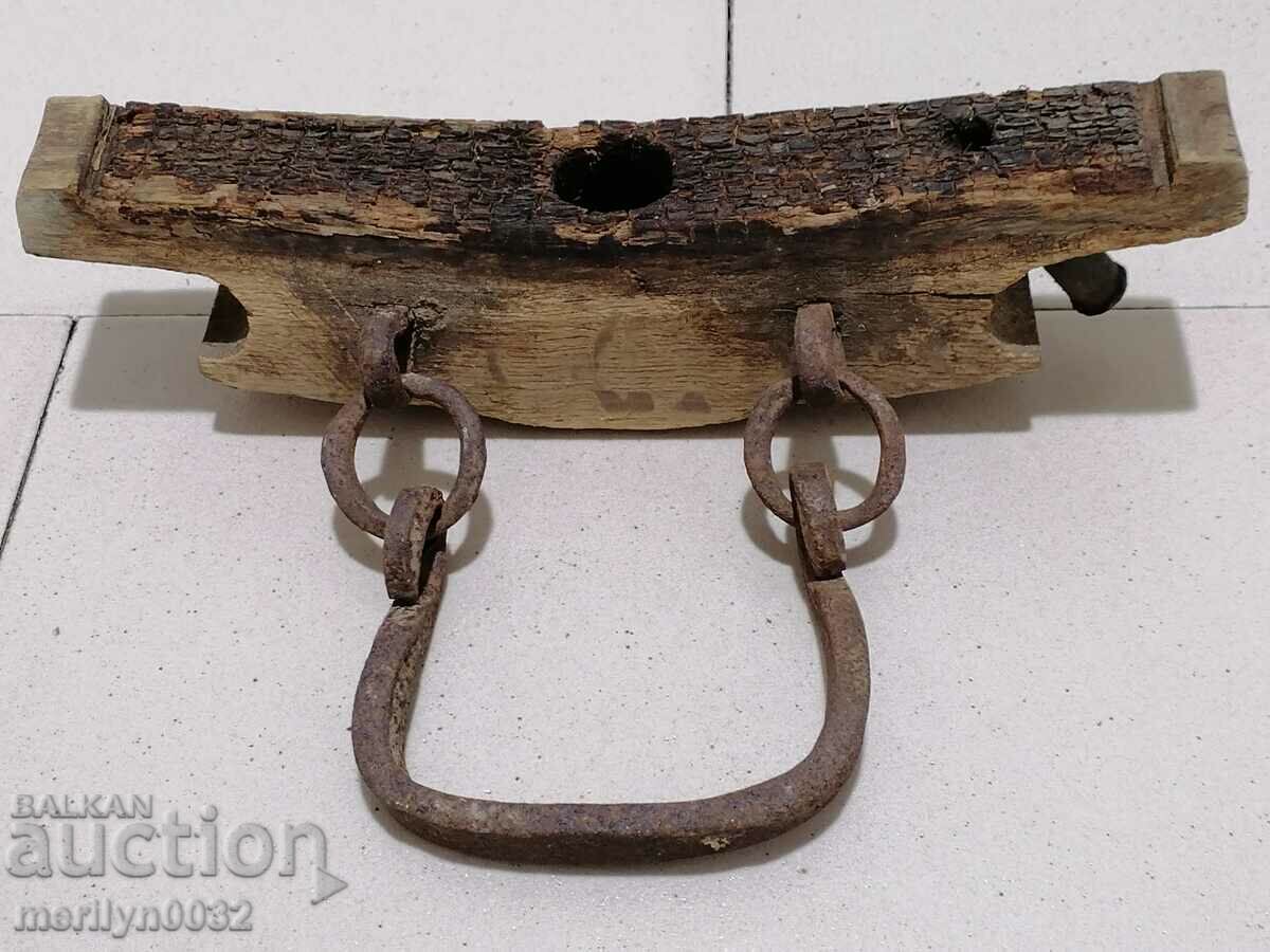 Auction Part of buckel, baklitsa, barrel, wooden, wrought iron Auction Part of buckel, baklitsa, barrel, wooden, wrought iron