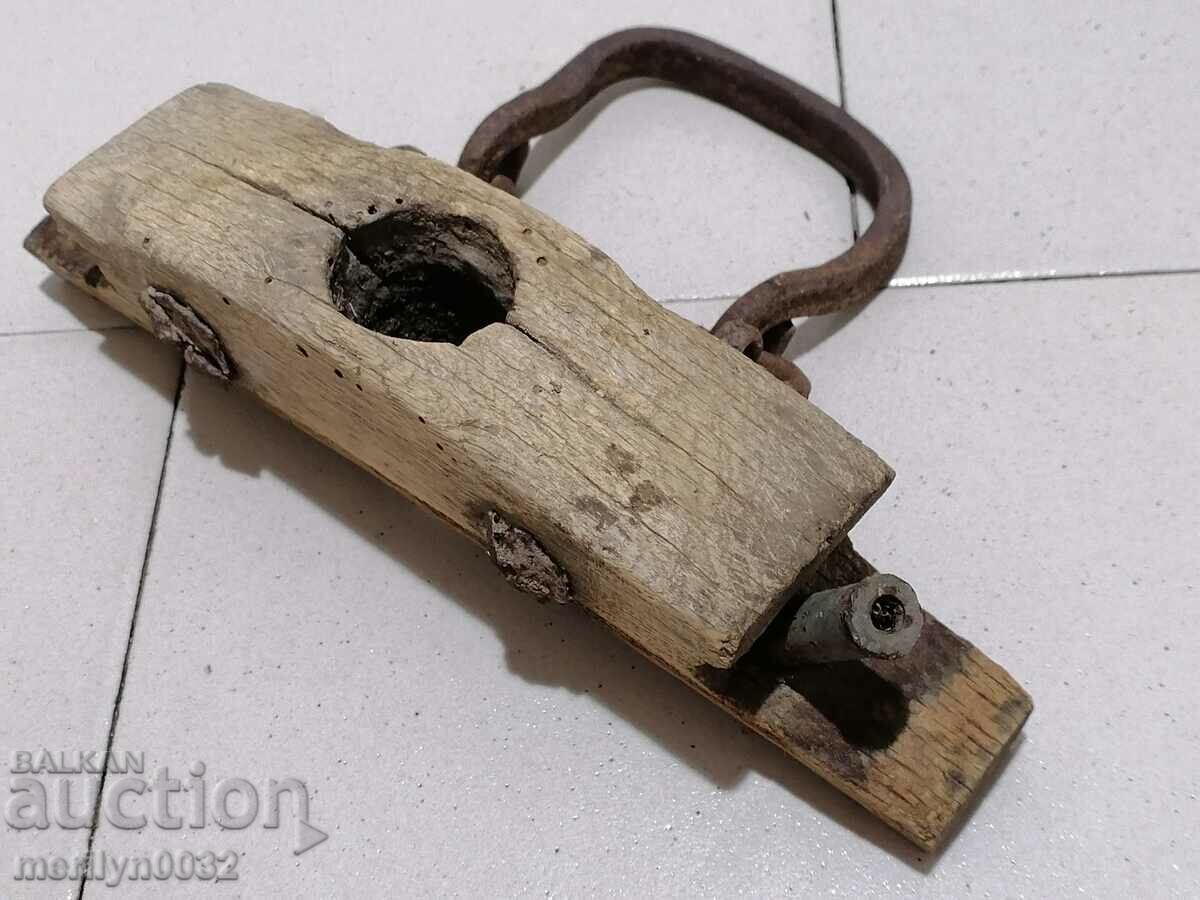 Part of buckel, baklitsa, barrel, wooden, wrought iron - 7 Part of buckel, baklitsa, barrel, wooden, wrought iron - 7