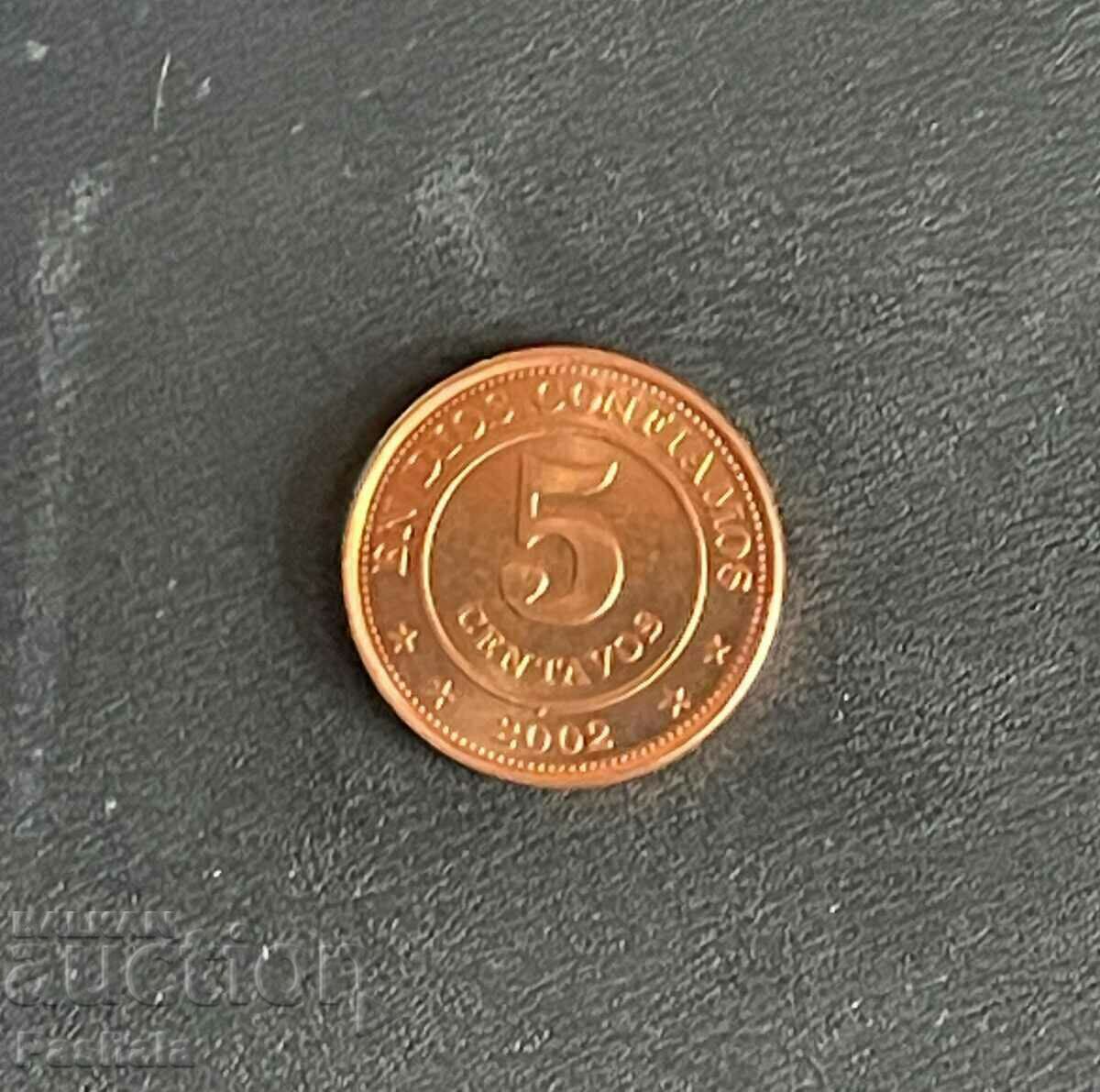 Νικαράγουα 5 centavos 2002