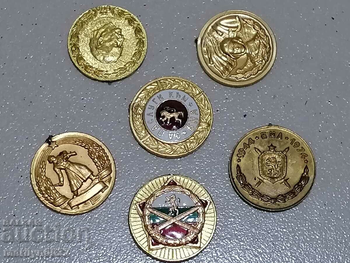 Auction  Medal 6 pieces of social army medals