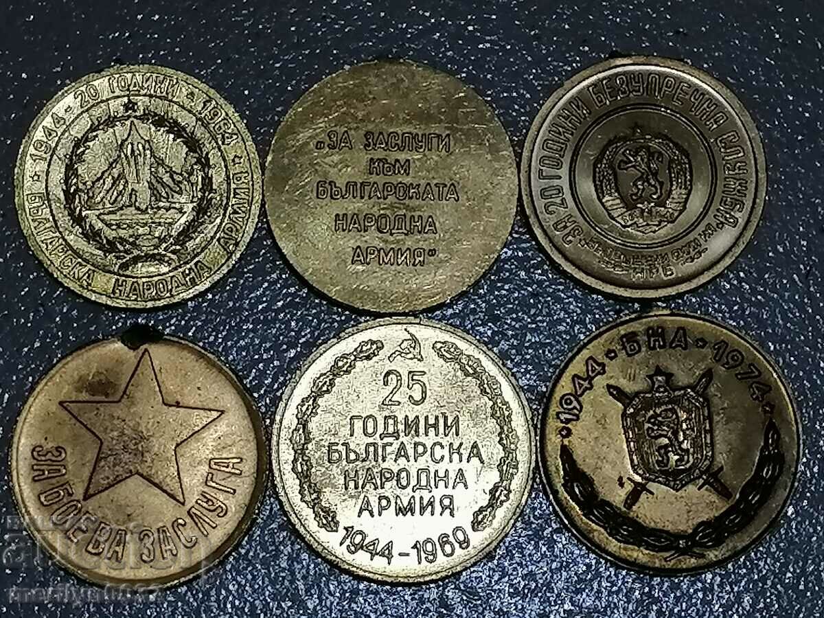 Medal 6 pieces of social army medals - 7