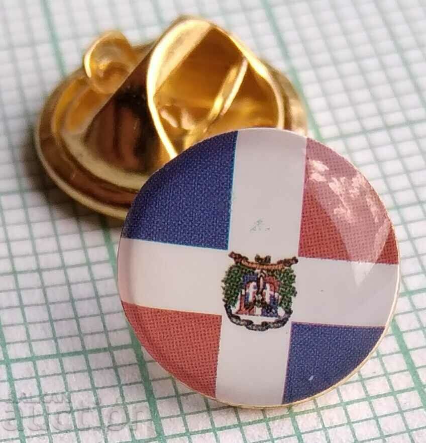 13373 Badge - flag flag Dominican Republic