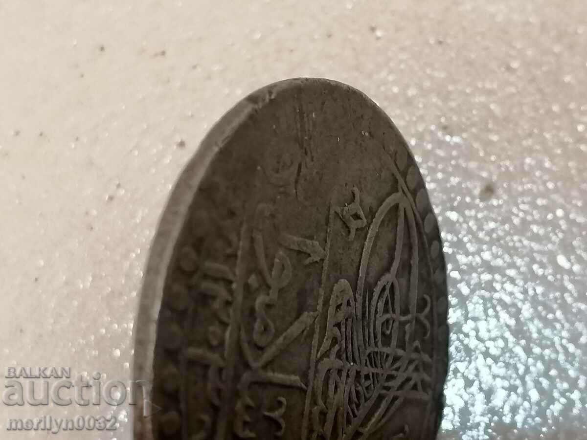 Auction Ottoman silver coin 32g 465/1000 1203 year 2 gold YUZLUK Auction Ottoman silver coin 32g 465/1000 1203 year 2 gold YUZLUK