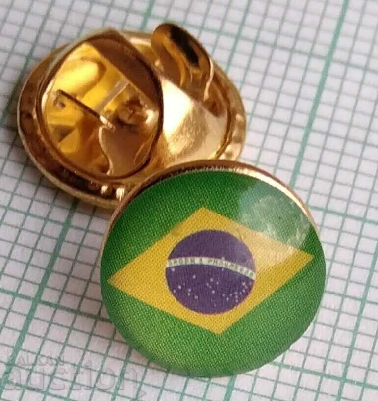 13380 Badge - flag flag Brazil