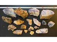 Камъни кристали кварц аметист флуорит