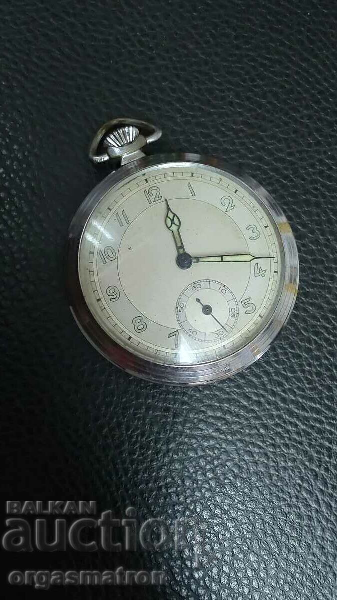 Παλιό ρολόι τσέπης ελβετικής κατασκευής; Γερμανία?