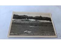 Καρτ ποστάλ Στάλιν Γενική άποψη των θαλάσσιων λουτρών 1955