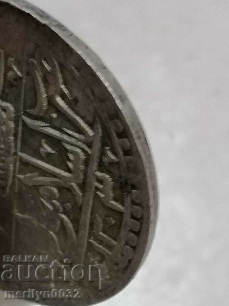 Auction  Ottoman silver coin 31g 465/1000 1203 year 2 gold YUZLUK