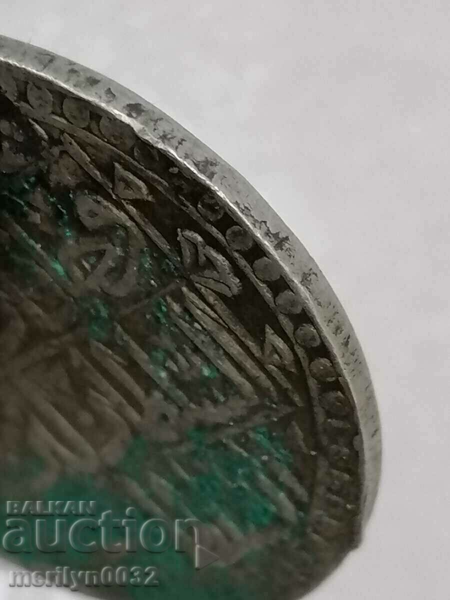 Auction  Ottoman silver coin 32g 465/1000 1203 year 2 gold YUZLUK