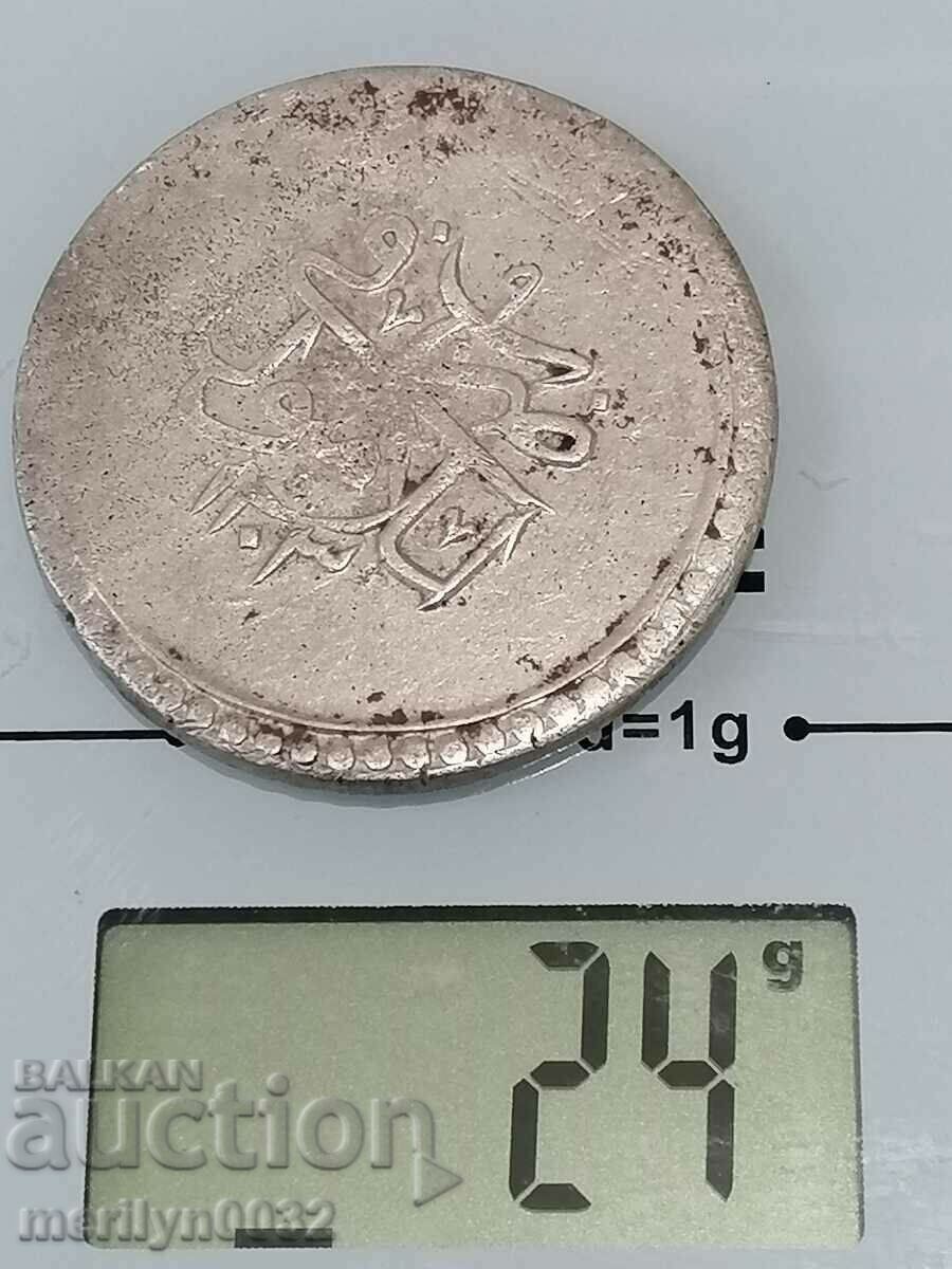 Delivery of Ottoman silver coin 24.1 grams silver 465/1000 1203 year Delivery of Ottoman silver coin 24.1 grams silver 465/1000 1203 year