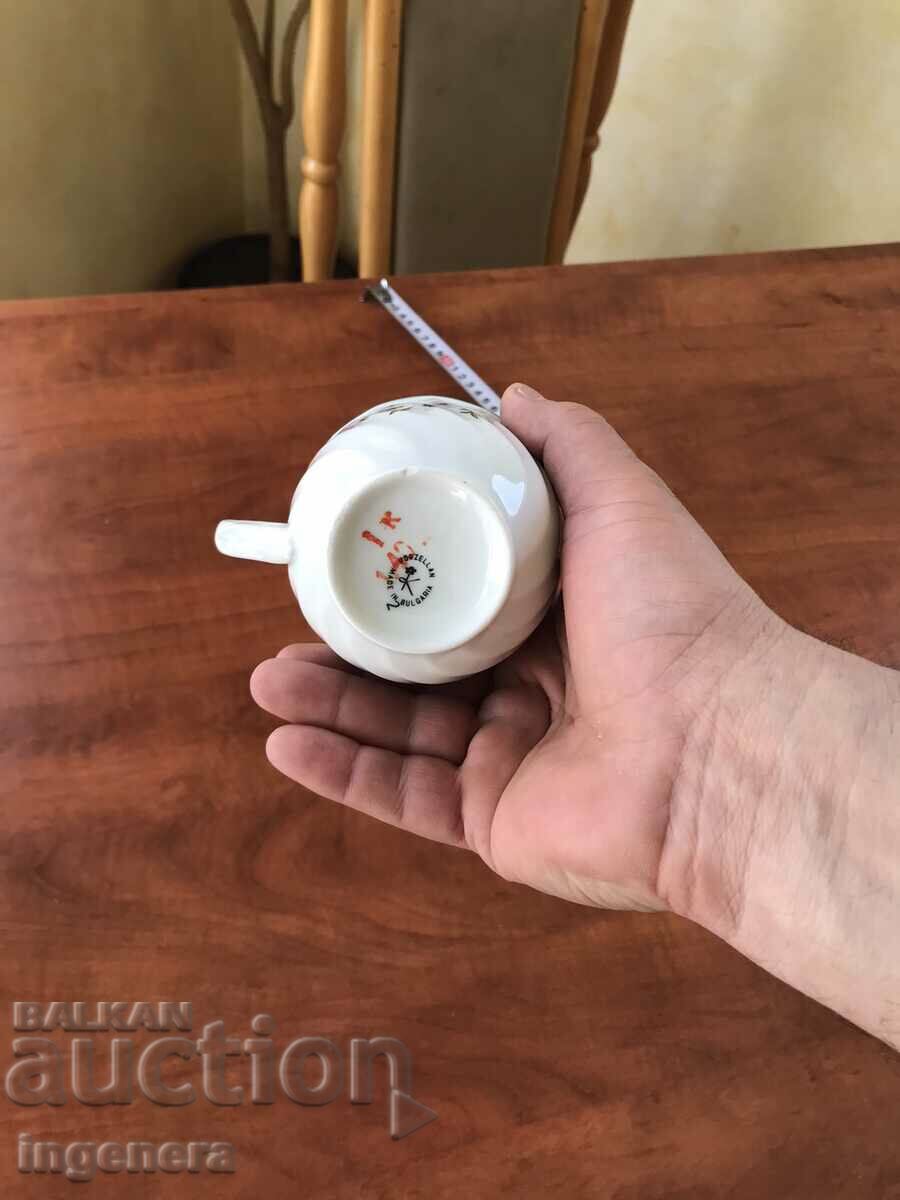 PORCELAIN CAFE TEA GLASS BULGARIA - 5 PORCELAIN CAFE TEA GLASS BULGARIA - 5