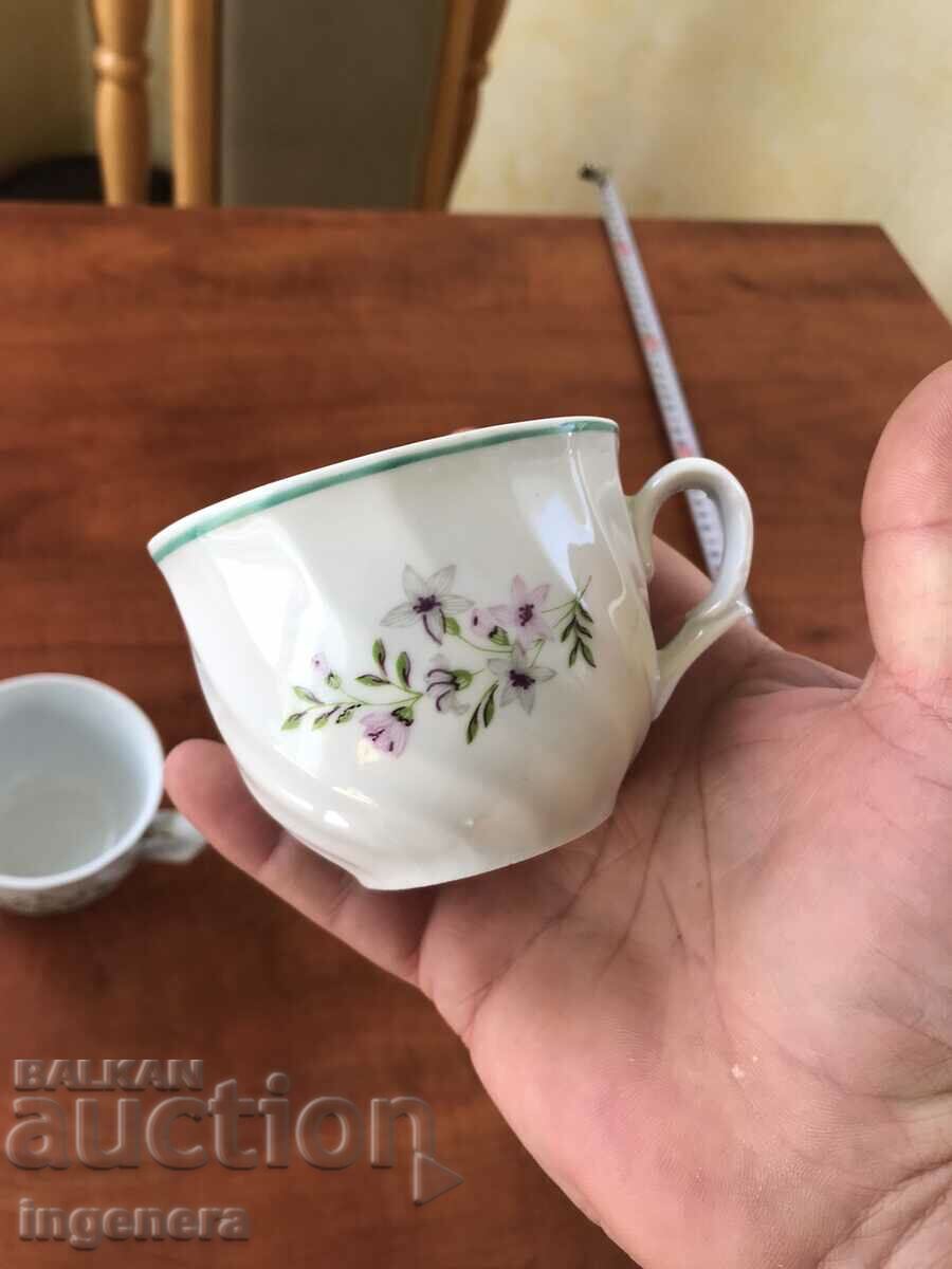 PORCELAIN COFFEE TEA GLASSES BULGARIA-2 PCS with price 8.00 BGN | € 4.09 PORCELAIN COFFEE TEA GLASSES BULGARIA-2 PCS with price 8.00 BGN | € 4.09