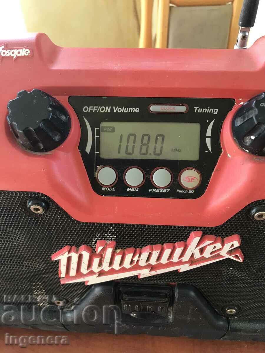 RADIO "Milwaukee" WORKS with price 186.00 BGN | € 95.10 RADIO "Milwaukee" WORKS with price 186.00 BGN | € 95.10