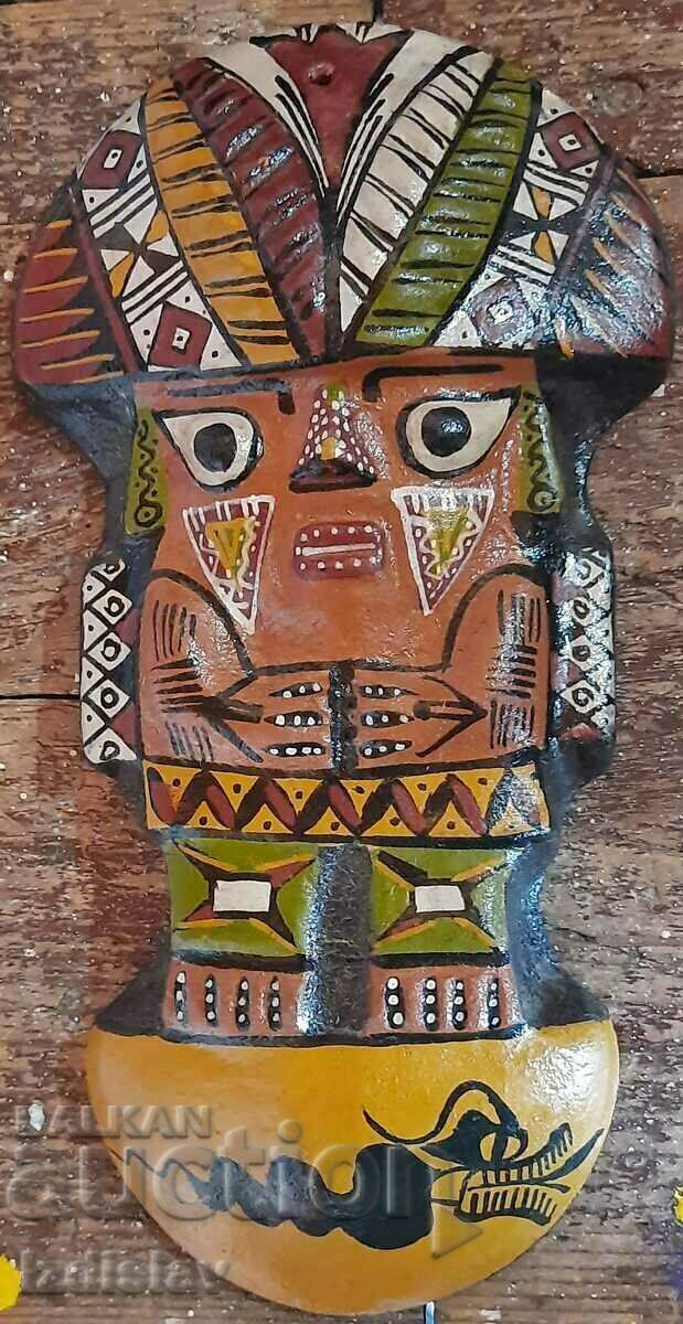Peruvian Hand Painted Warrior God Wall Art - 6 Peruvian Hand Painted Warrior God Wall Art - 6