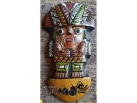 Peruvian Hand Painted Warrior God Wall Art