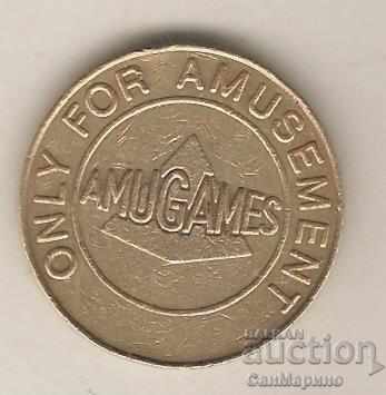 Token Amugames τύπου 2 με τιμή 1.50 BGN | € 0.77 Token Amugames τύπου 2 με τιμή 1.50 BGN | € 0.77