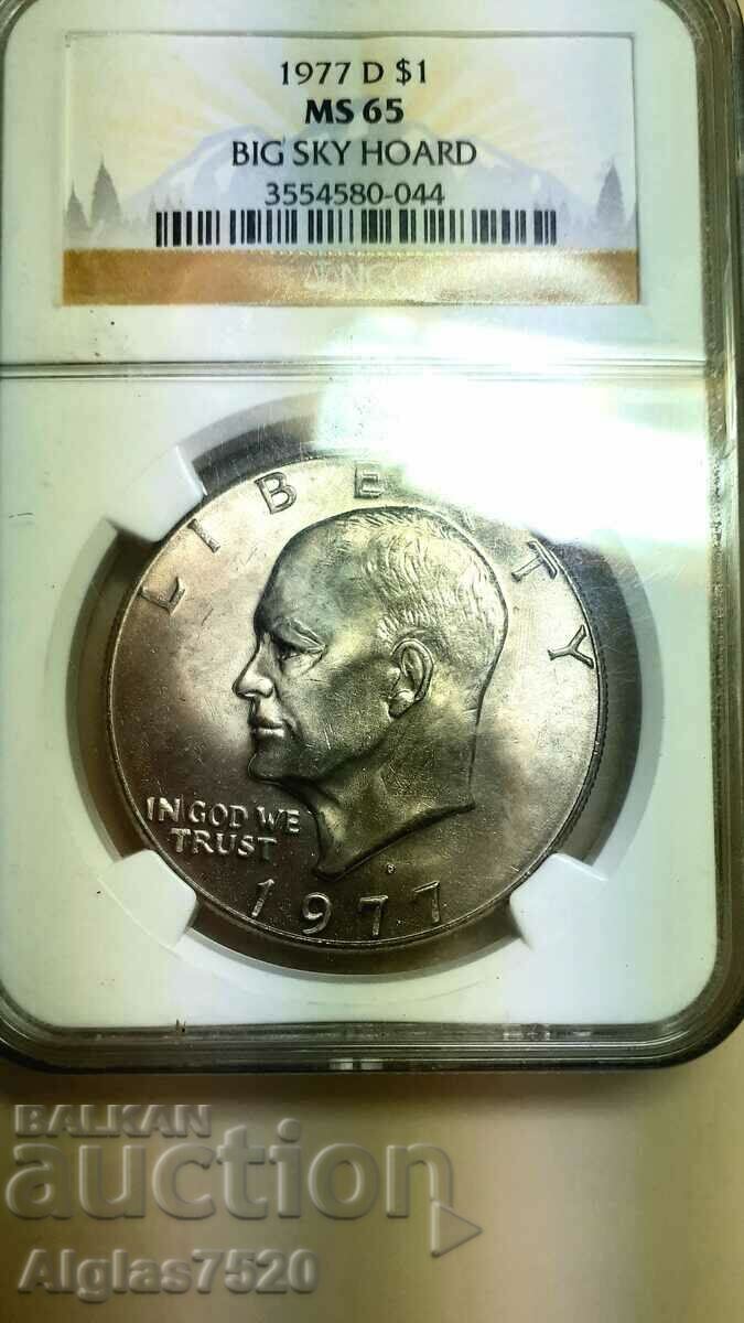 1 US dollar 1977 MS 65 with price 100.00 BGN | € 51.13 1 US dollar 1977 MS 65 with price 100.00 BGN | € 51.13