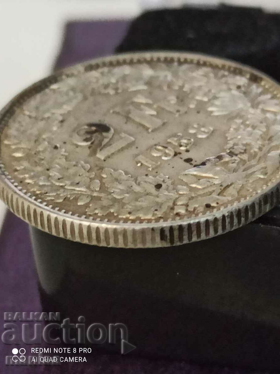 2 francs 1958 Switzerland silver - 5